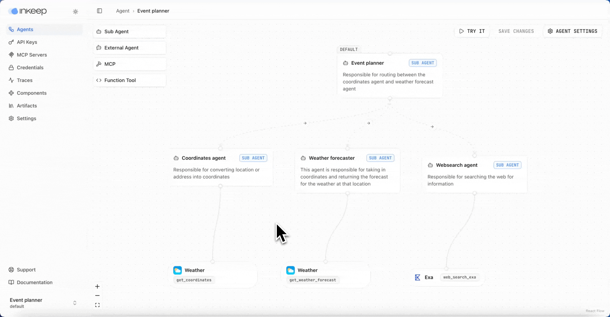 No-Code Agent Builder demo